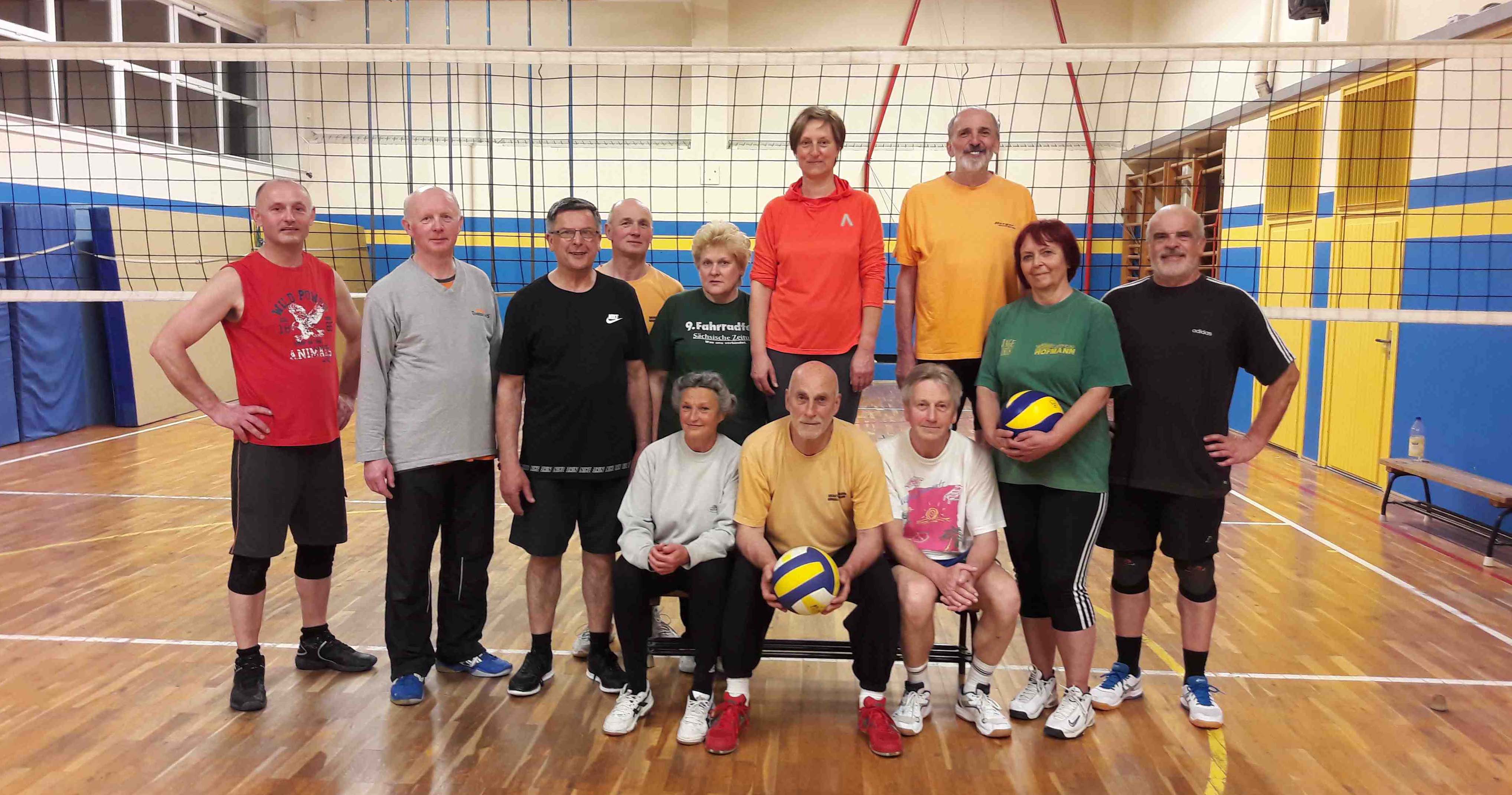 Volleyball-Mannschaft Familiensport