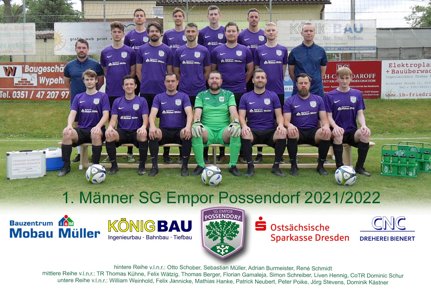 1. Männermannschaft Empor Possendorf